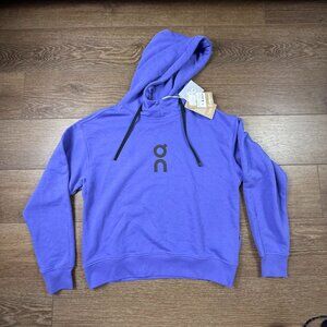 On Women's Club Hoodie Iris/Purple Sz S NWT Pull-Over Athleisure Athletic Top